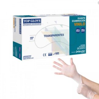 Guantes de Vinilo Transparentes Talla M
