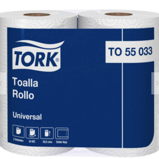 TOALLA UNIVERSAL DOBLE HOJA TORK – 24METROS POR ROLLOS | 16 ROLLOS