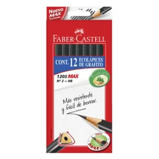 LAPIZ DE GRAFITO N°2 HB FABER-CASTELL - CAJA 12 UNIDADES