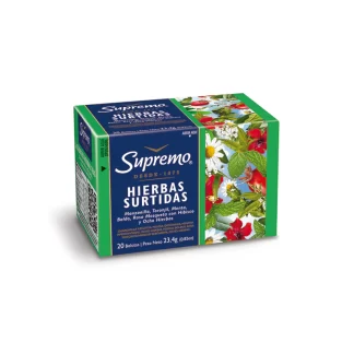 TE HIERBAS SURTIDAS SUPREMO - CAJA 20 BOLSITAS