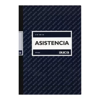Libro / cuaderno de asistencia auca - 50 hojas