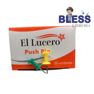 PUSH PIN EL LUCERO - CAJA 50 UNIDADES