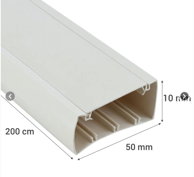 CANALETA 100X50 2 METROS BLANCA - Imagen 2