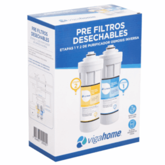 REPUESTO ETAPA 1 Y 2 PRE-FILTROS OSMOSIS INVERSA VIGAHOME